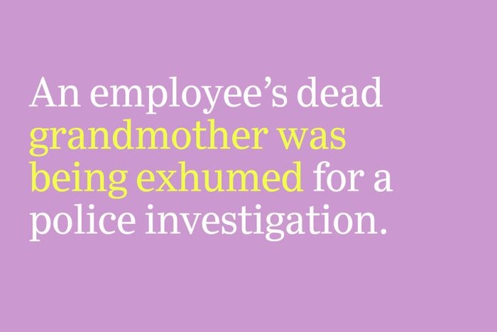 grandmother was being exhumed