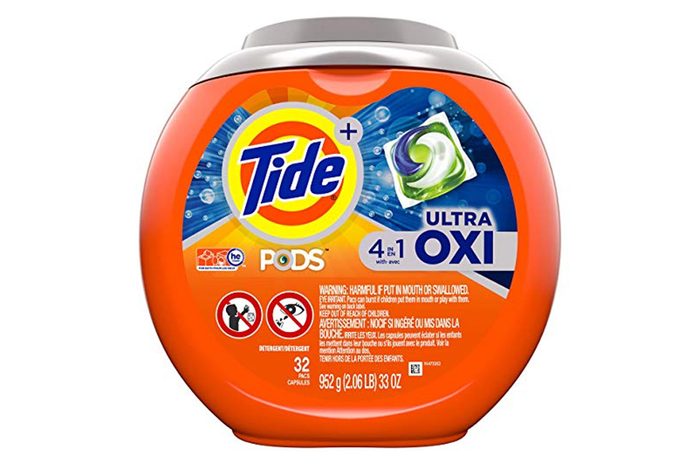 Tide Pods Ultra Oxi Liquid Detergent Pacs, 32 Little Capsules