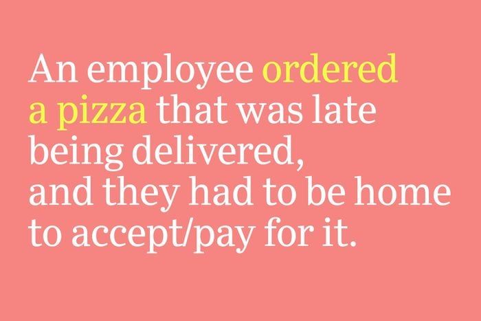 Ordered a pizza