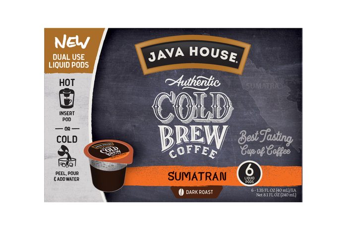 Java House Cold Brew Coffee Pods, Sumatran, 6 Count
