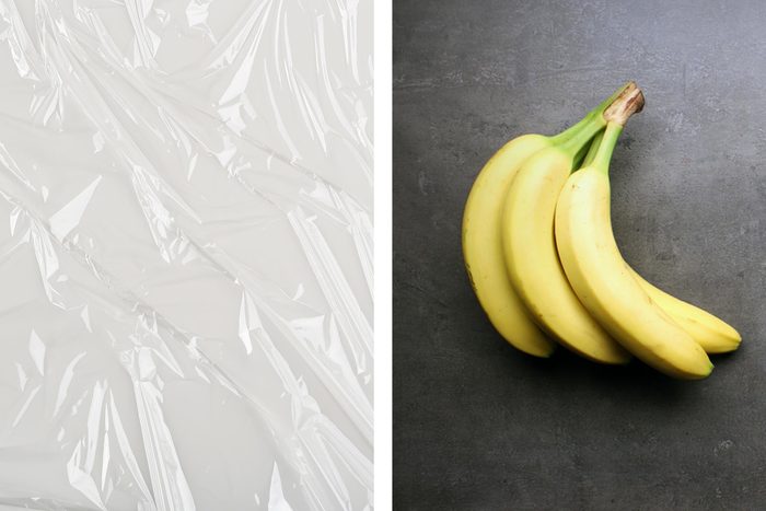 plastic wrap bananas