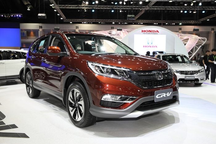 BANGKOK - November 28: Honda CR-V car on display at The Motor Expo 2014 on November 28, 2014 in Bangkok, Thailand.