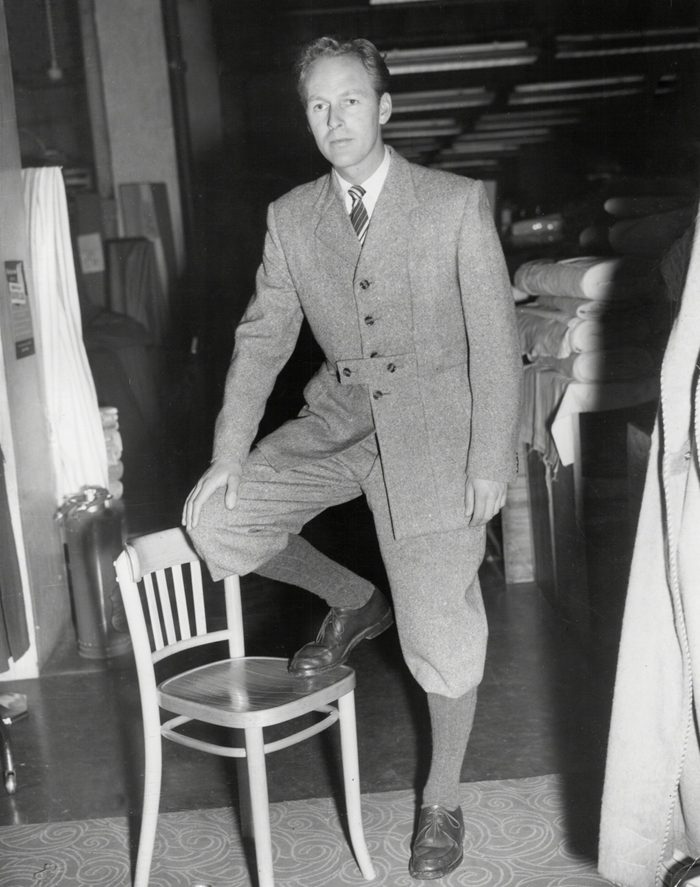 Fashion - Men - 1952 - The Duke Of Edinburgh Norfolk Suit Modelled.