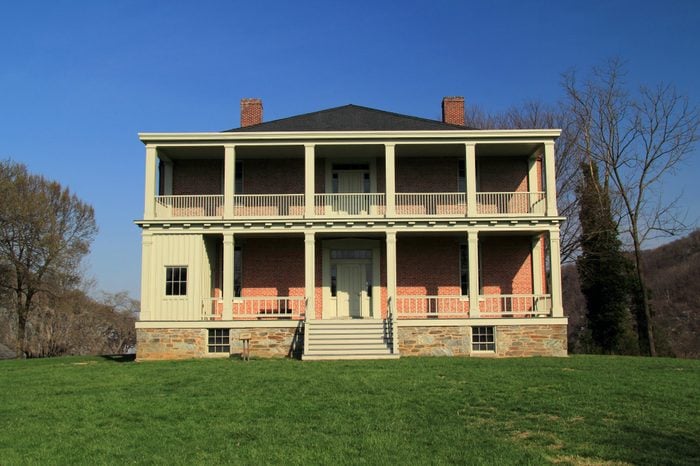 HARPERS FERRY, VW - APRIL 13: The Lockwood House, built in 1848, served numerous purposes during the American Civil War and later became a school for former slaves April 4, 2018 in Harpers Ferry, WV