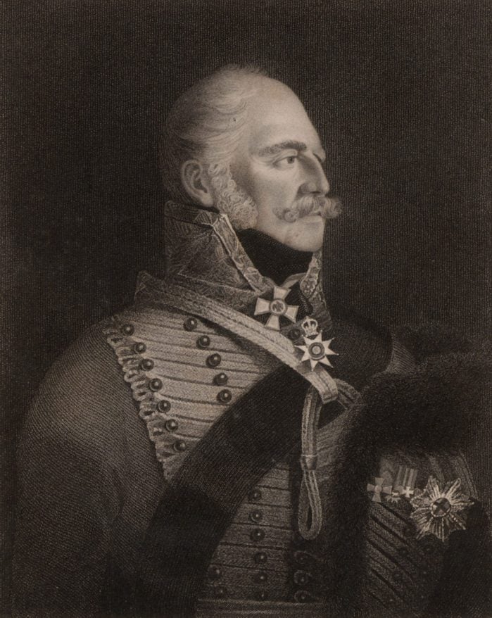 History Ernest Augustus, Duke of Cumberland and King of Hanover (1771-1851), Fifth son of George III of Great Britain. On the death of William IV, Victoria succeeded in Britain but the Hanoverian succession was subject to Salic Law. As William IV's male heir, he became king of Hanover as Ernest Augustus I. Engraving.