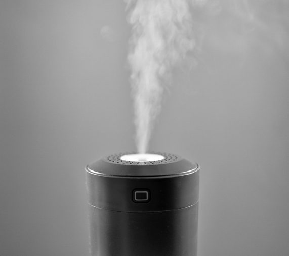 Vapor coming from electric air humidifier.