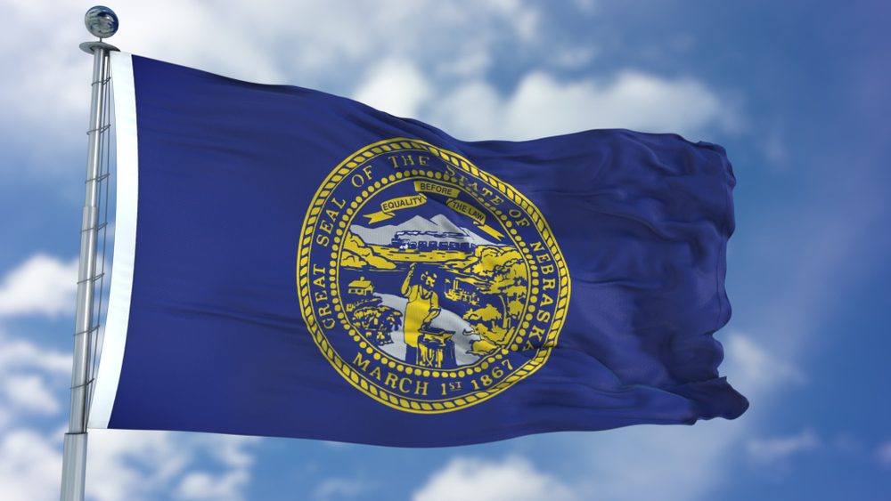 Nebraska Waving Flag