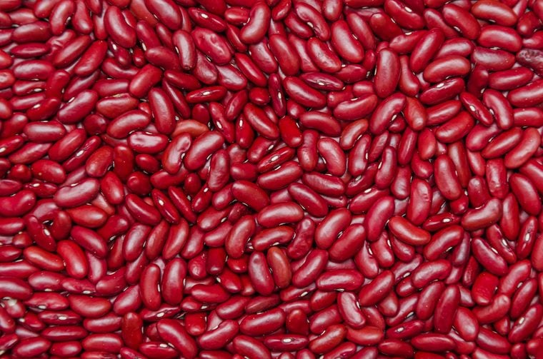 red beans as background