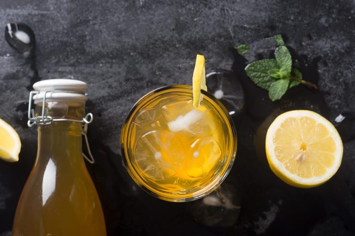 Kombucha is a drink produced by fermenting tea with symbiotic culture of bacteria and yeast
