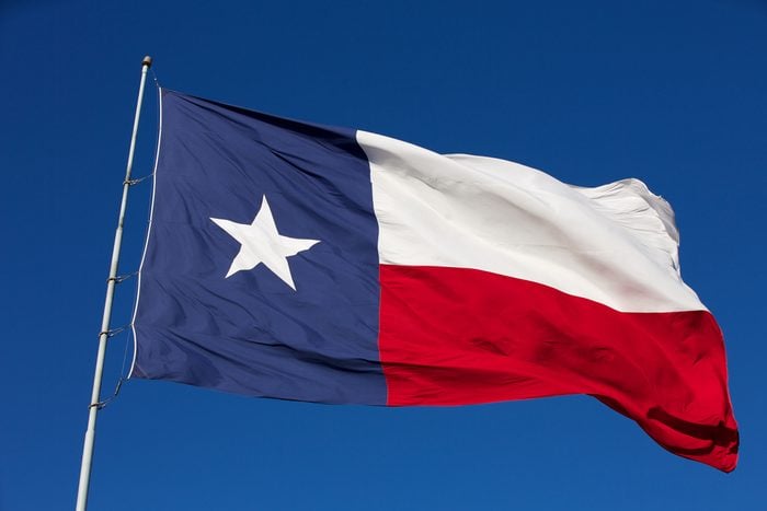 Dalgalı Teksas Devlet Bayrağı