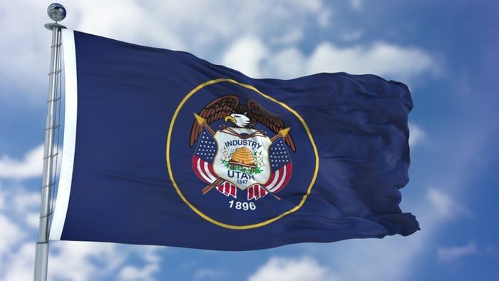 Utah Waving Flag