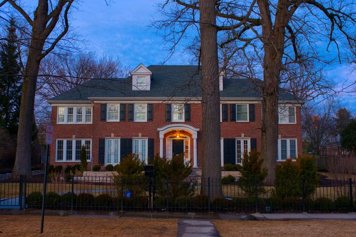 WINNETKA, ILLINOIS, USA - MARCH 2018: The real 'Home Alone' house, the place where the iconic movie was shot