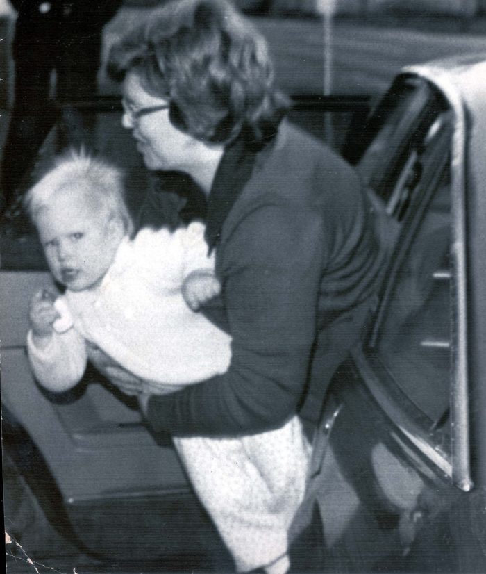Zara Phillips - Daughter Of The Princess Royal - 16th November 1982 Zara Phillips With Her Nanny Going To Fetch Peter From School....royalty