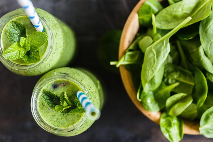 green smoothies spinach