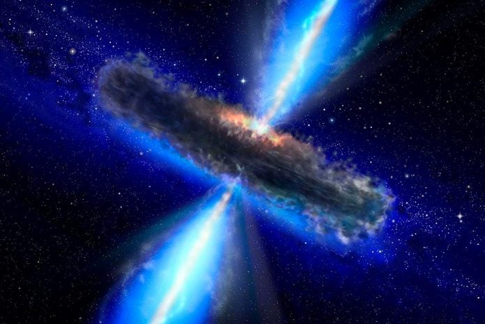 Quasar Drenched In Water Vapor