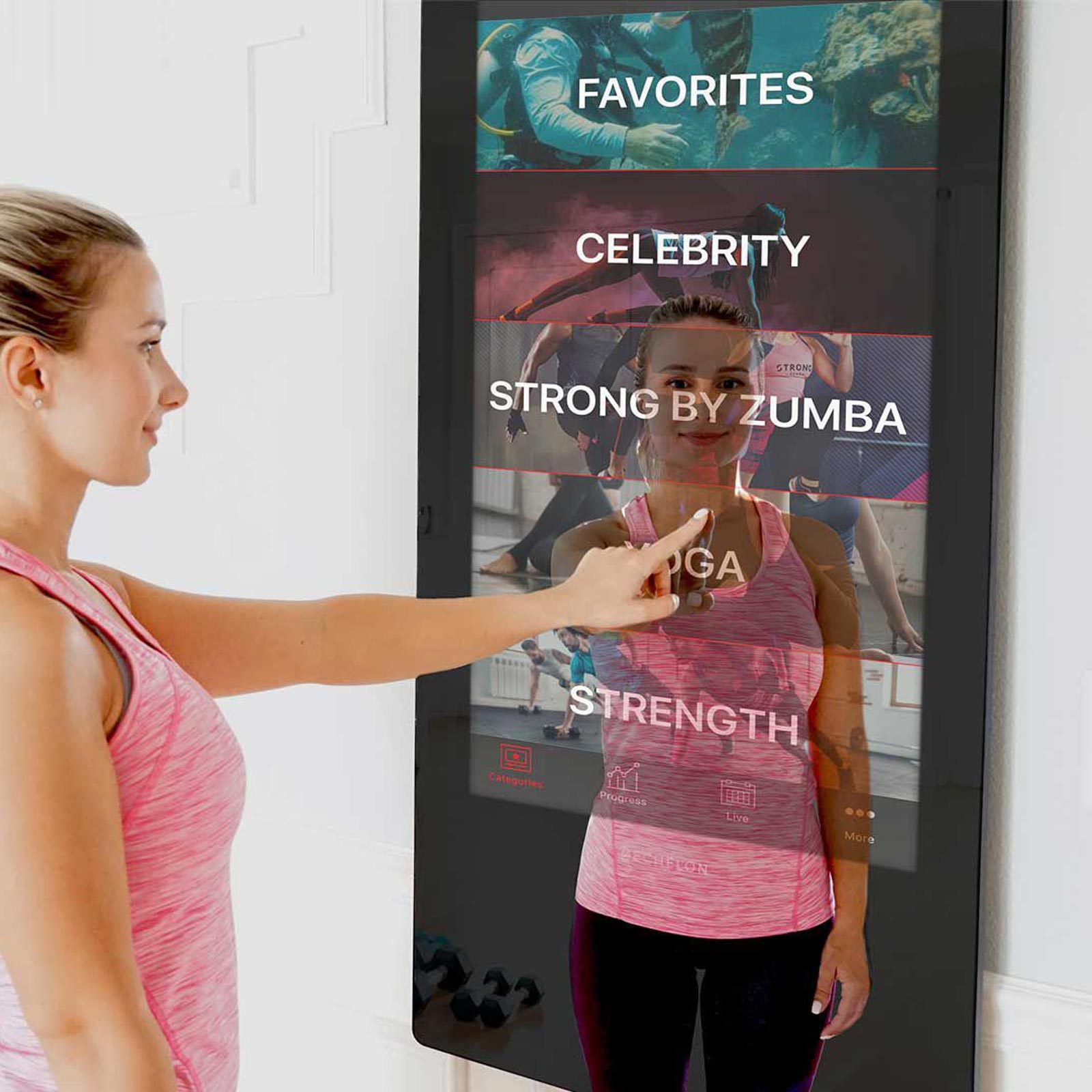 For the fitness fanatic: Echelon Reflect Touch Mirror