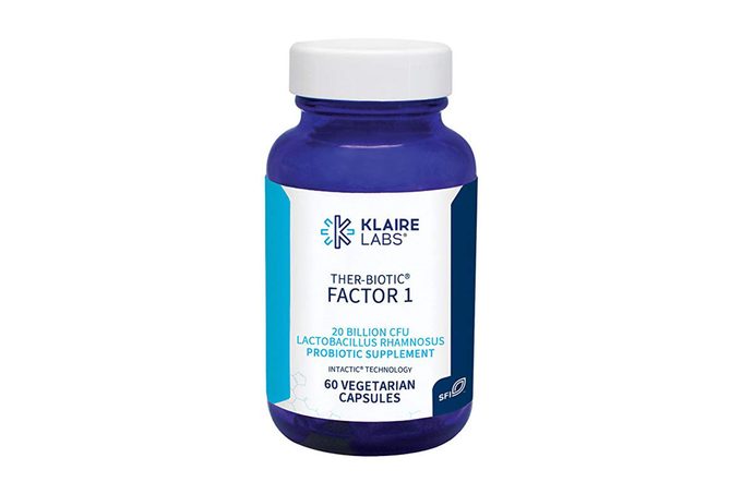 Klaire Labs Ther-Biotic Factor 1 - 20 Billion CFU Lactobacillus rhamnosus Probiotic, 60 Capsules 