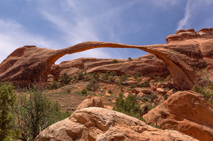 Landscape Arch in Devil's Garden , Arches National Park, Utah