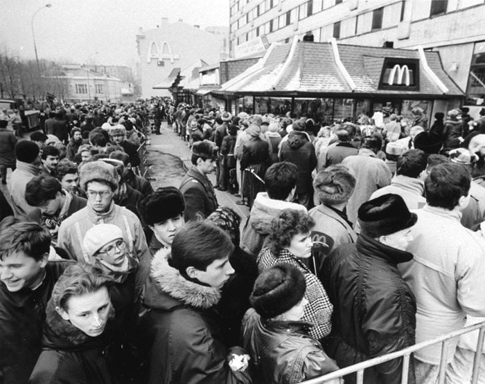 MCDONALD'S OPENS IN MOSCOW, MOSCOW, Russian Federation