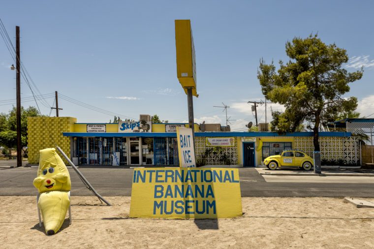 Mecca, California - August 11 2014: International Banana Museum is the world largest collection devoted to any one fruit with over 20,000 banana related items.