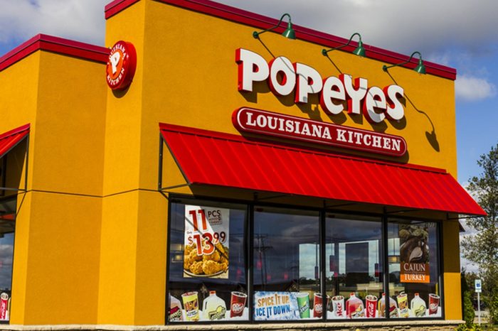 Popeyes Louisiana Kitchen Fast Food Restaurant.