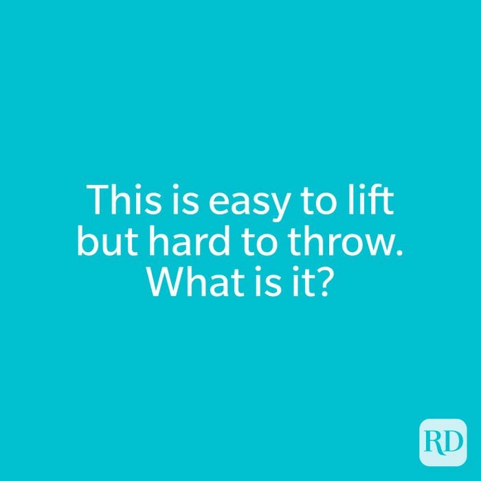 This is easy to lift but hard to throw.
