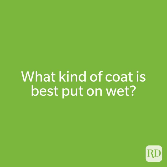What kind of coat is best put on wet?