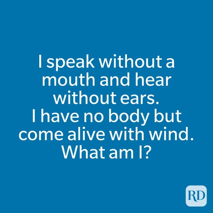 I speak without a mouth and hear without ears. I have no body but come alive with wind. What am I?
