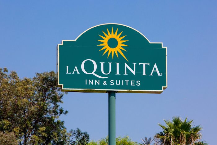 Santa Clarita, CA/USA. July 26, 2018. La Quinta Inn and Suites motel. La Quinta Inn is a chain of limited service hotels in the United States, Canada and Mexico.
