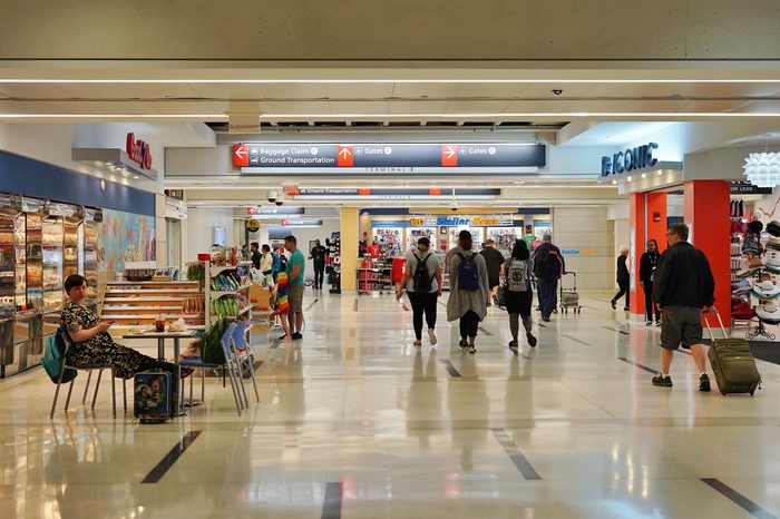 PHILADELPHIA, PA -24 MAY 2017- Inside Terminal D at the Philadelphia International Airport (PHL).