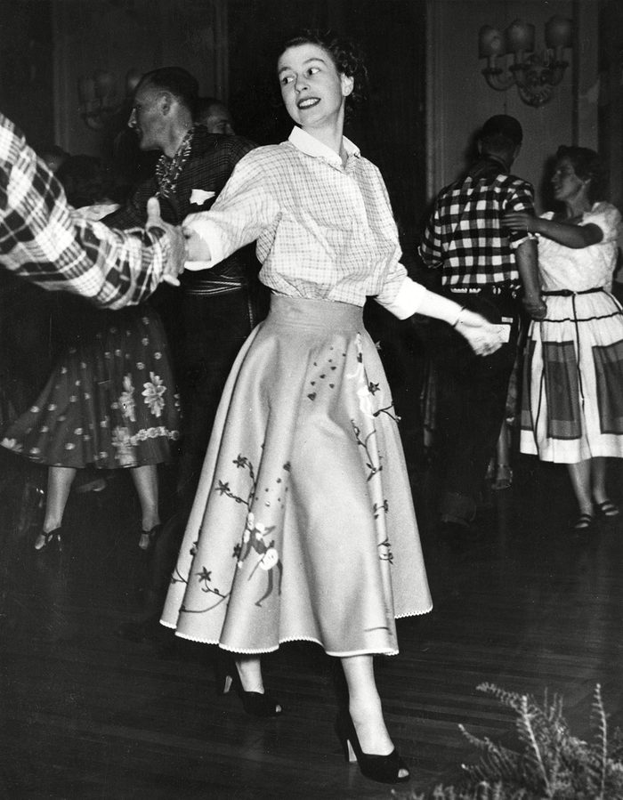 Historical Collection 170 Princess Elizabeth (queen Elizabeth Ii) Dancing A Canadian Square Dance at Government House Ottawa During He Royal Tour of 1951 1951