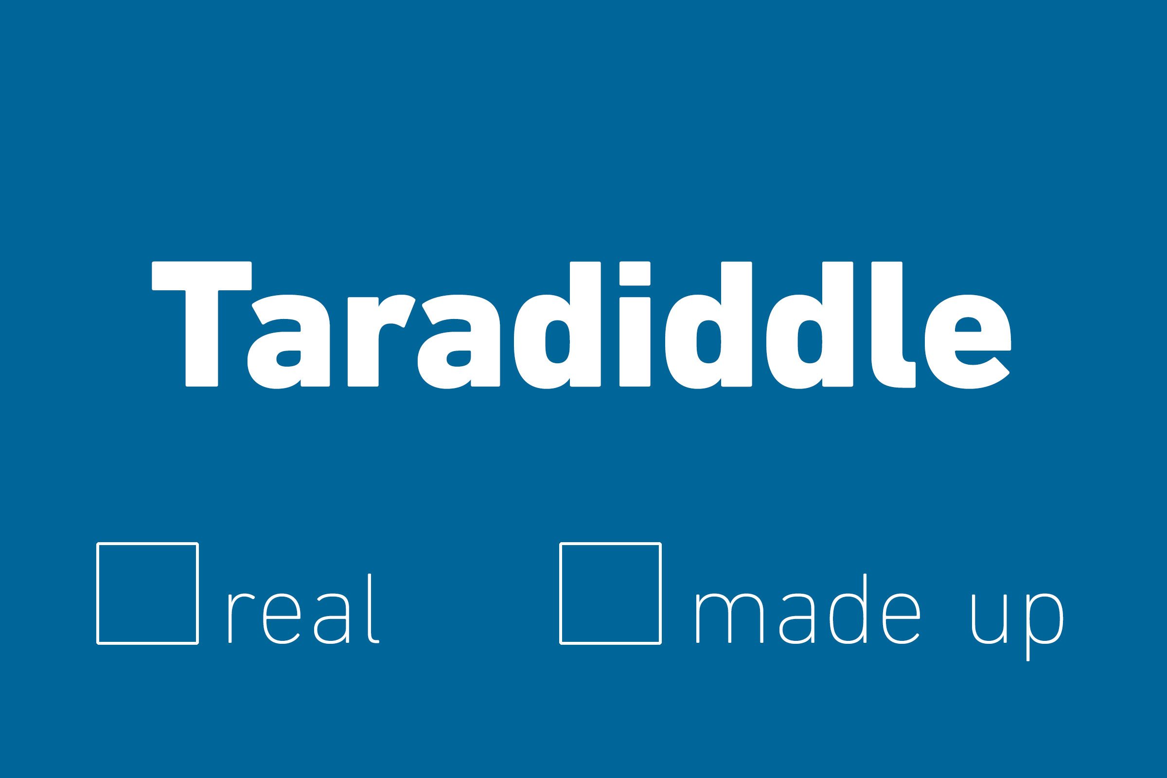 taradiddle