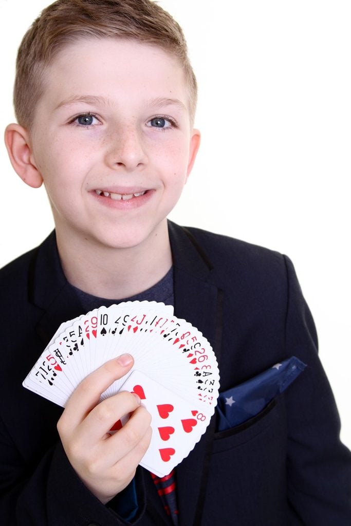10-year-old is Britain's youngest magician, Manchester, Britain - Jan 2014