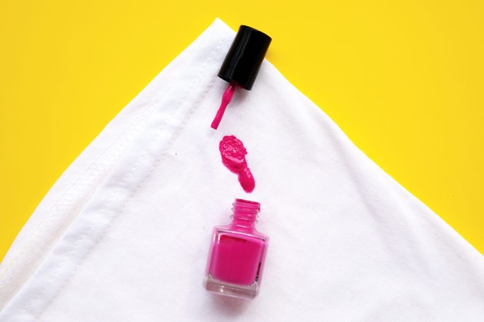 how to get nailpolish stains out of anything