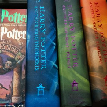 A collection of Harry Potter books