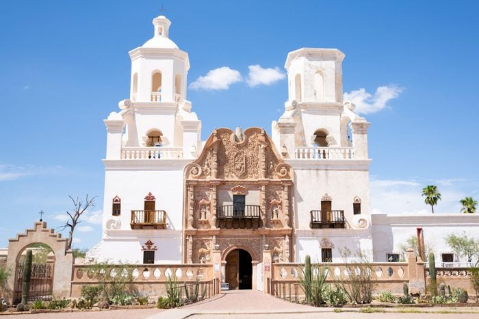 San Xavier del Bac church in Arizona, Tucson, USA