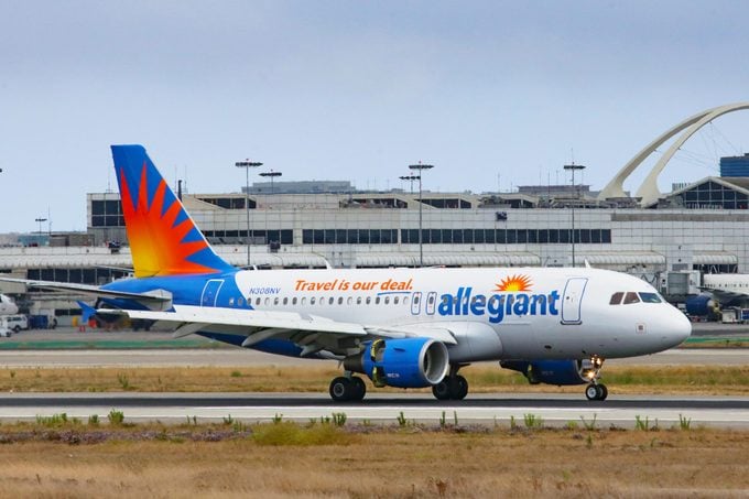 Allegiant Air Airplane On The Tarmac Of An Airport