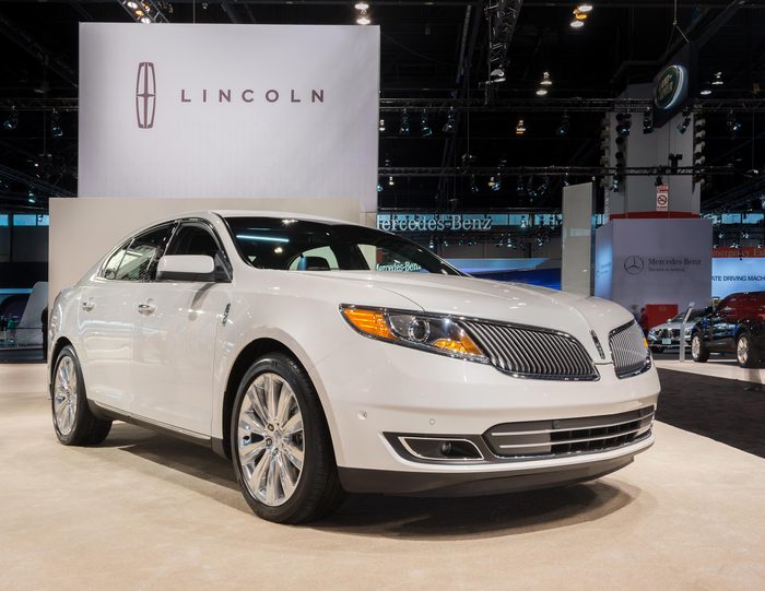 CHICAGO, IL/USA - FEBRUARY 6: A 2014 Lincoln MKS car at the Chicago Auto Show (CAS) on February 6, 2014, in Chicago, Illinois.