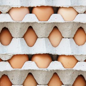 background of a pattern of packs of egg