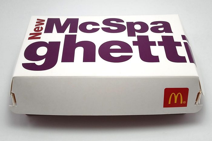 MANILA, PH - JAN. 8: McDonald's McSpaghetti meal on January 8, 2019 in Manila, Philippines. McDonald's brand is a fast food chain with branches worldwide based in USA.