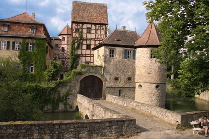 moated castle germany airbnb