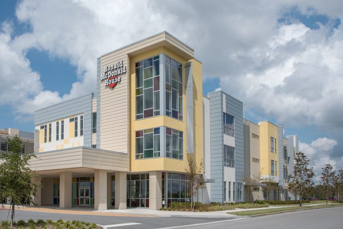 Orlando, FL, USA - September 22, 2017: Ronald McDonald House at Nemours Children's Hospital in Lake Nona, FL, External outside view