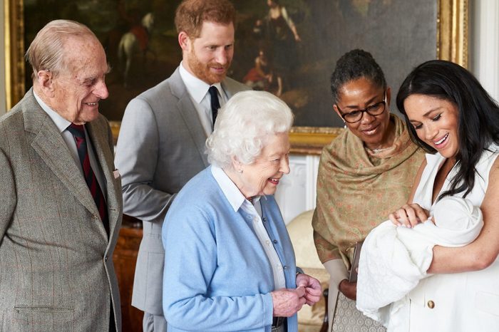 Queen Elizabeth II meets new grandson Archie Harrison Mountbatten-Windsor, Windsor Castle, UK - 08 May 2019