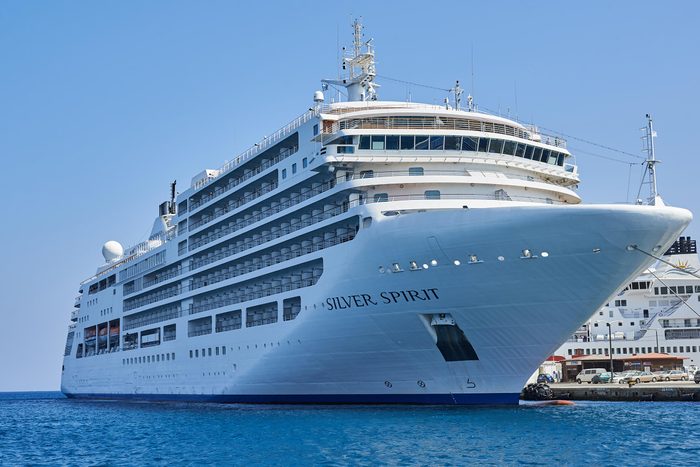 Rhodes Greece - September 1 2014: Silver Spirit Cruise Ship