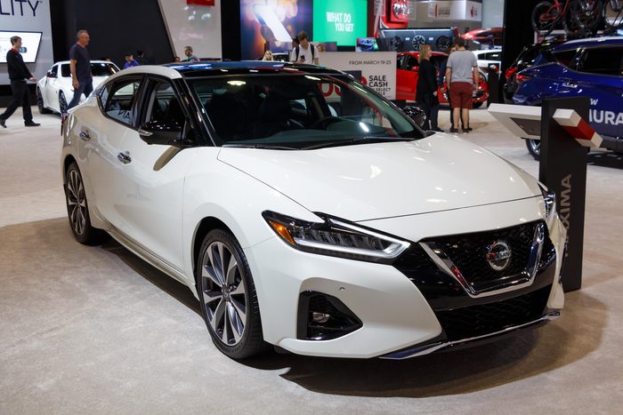 Vancouver, Canada - March 2019 : Nissan Maxima, taken at 2019 Vancouver Auto Show