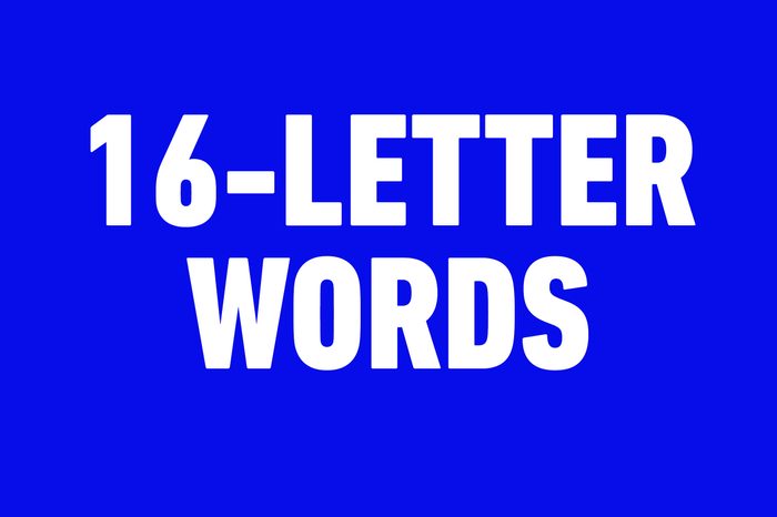16 letter words