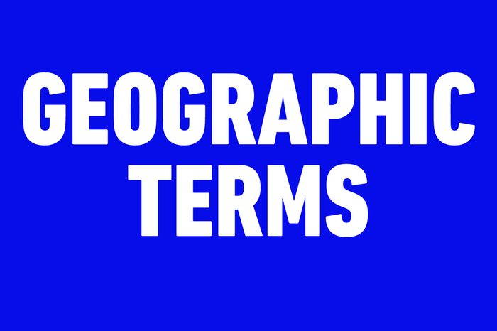 geographic terms