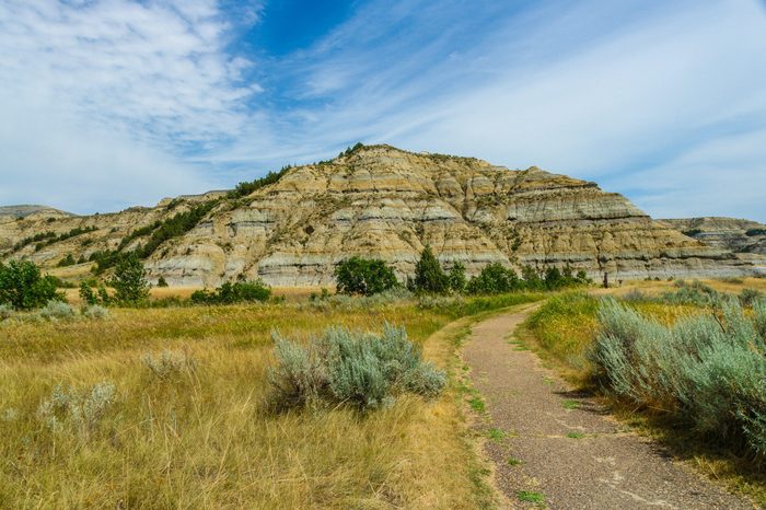 Caprock Coulee Nature Trail in Theodore Roosevelt National Park in North Dakota, United States