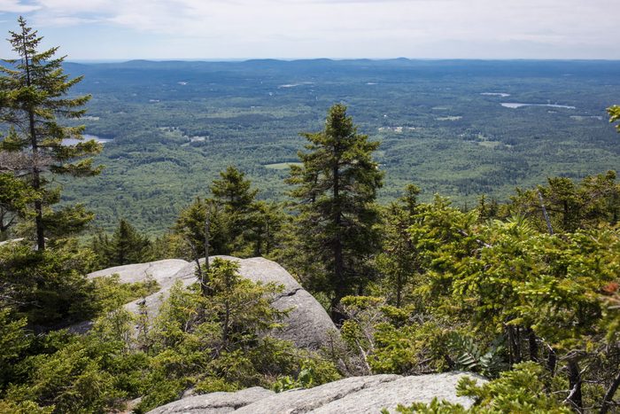 View from the top of the red dot trail on Monadnock Mountain in southern New Hampshire.