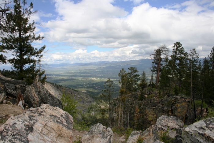 View of the Bitterroot Valley from the Blodgett Overlook, Montana